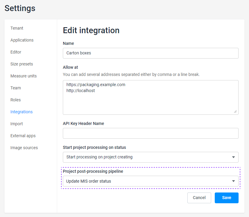 Selecting post-processing pipelines.