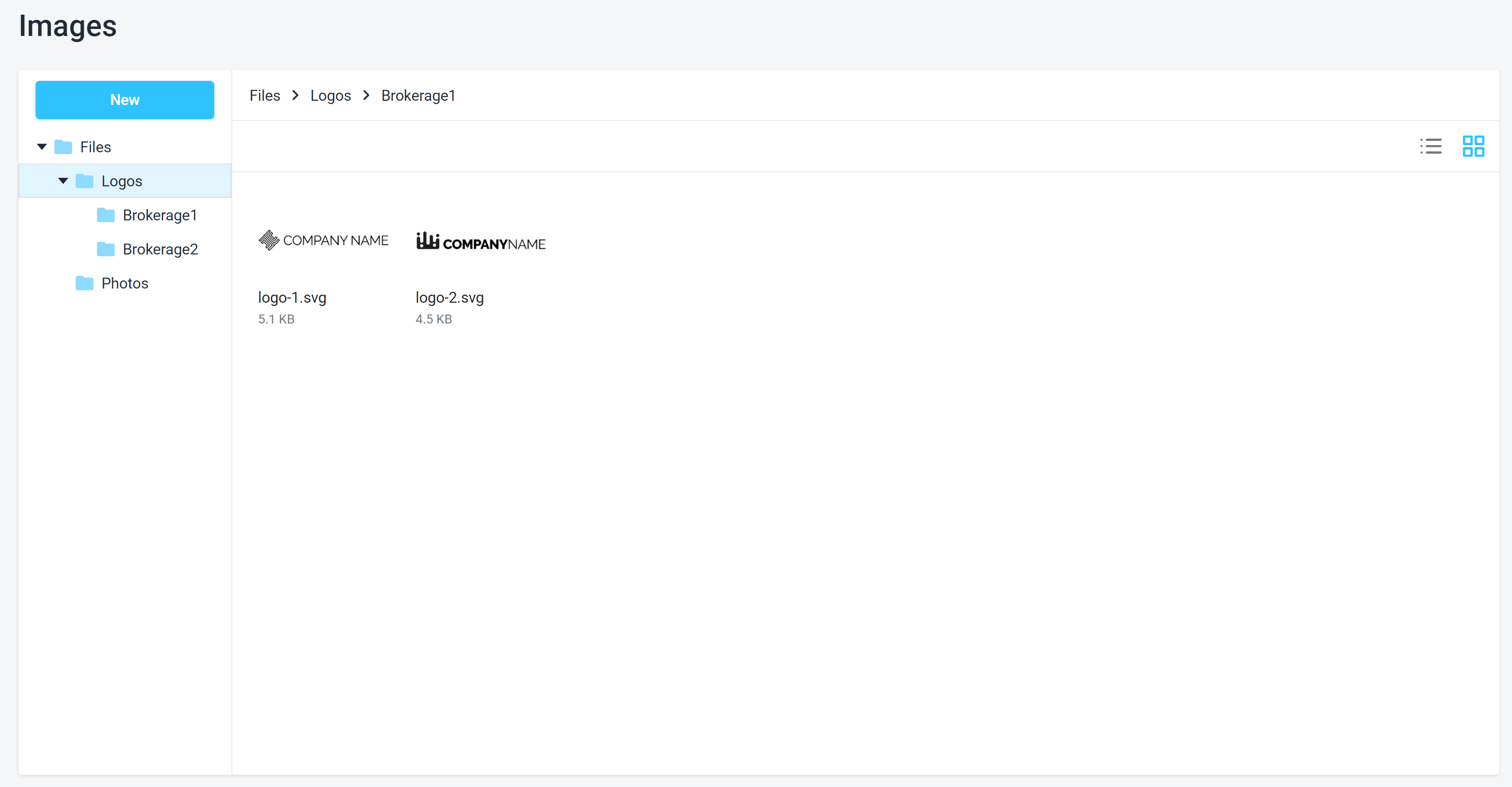 Logos bank folder structure