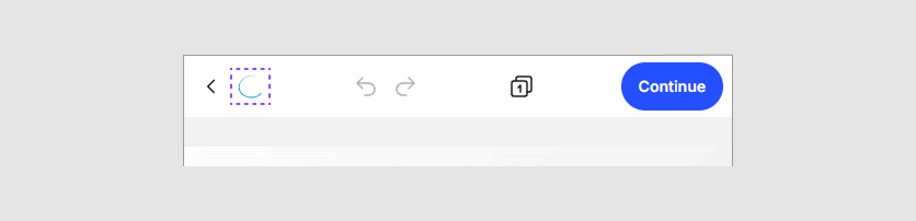 The mobile logo slot in Handy Editor
