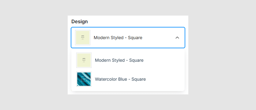 Selector of design variants.