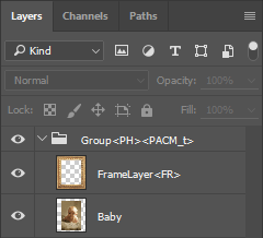 Frames in Photoshop.