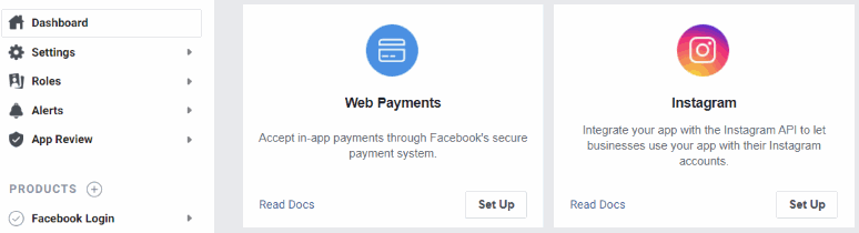Adding the Facebook Login.