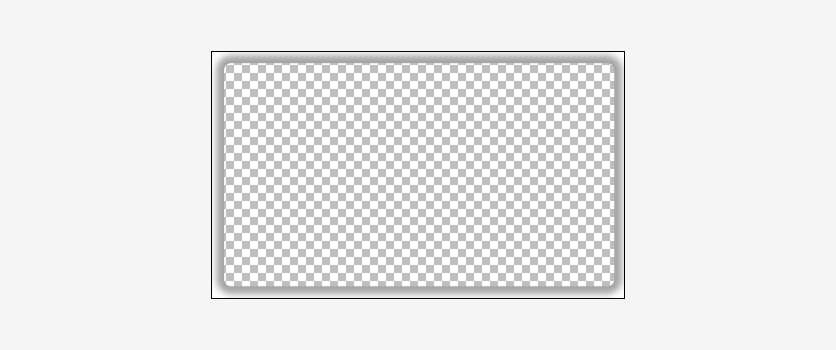 A mockup with rounded corners.