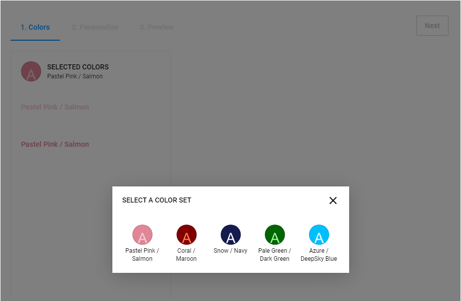 Color-selector widget.