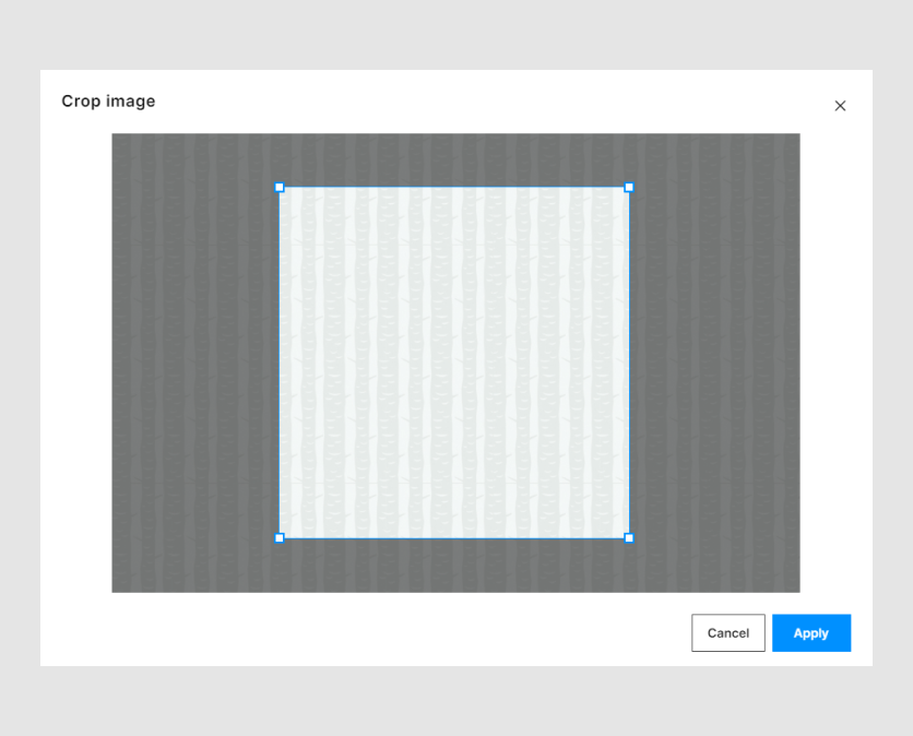 The Crop Image allows you to crop an image proportionally.
