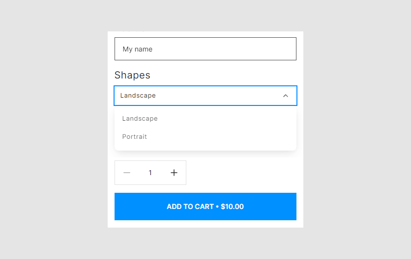 images/styling-text-font-size-input-drop-down-qiantity-add-to-cart.png