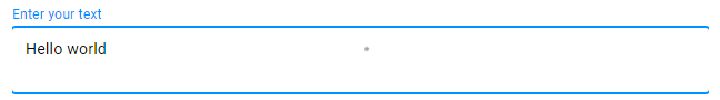 Input-text widget.