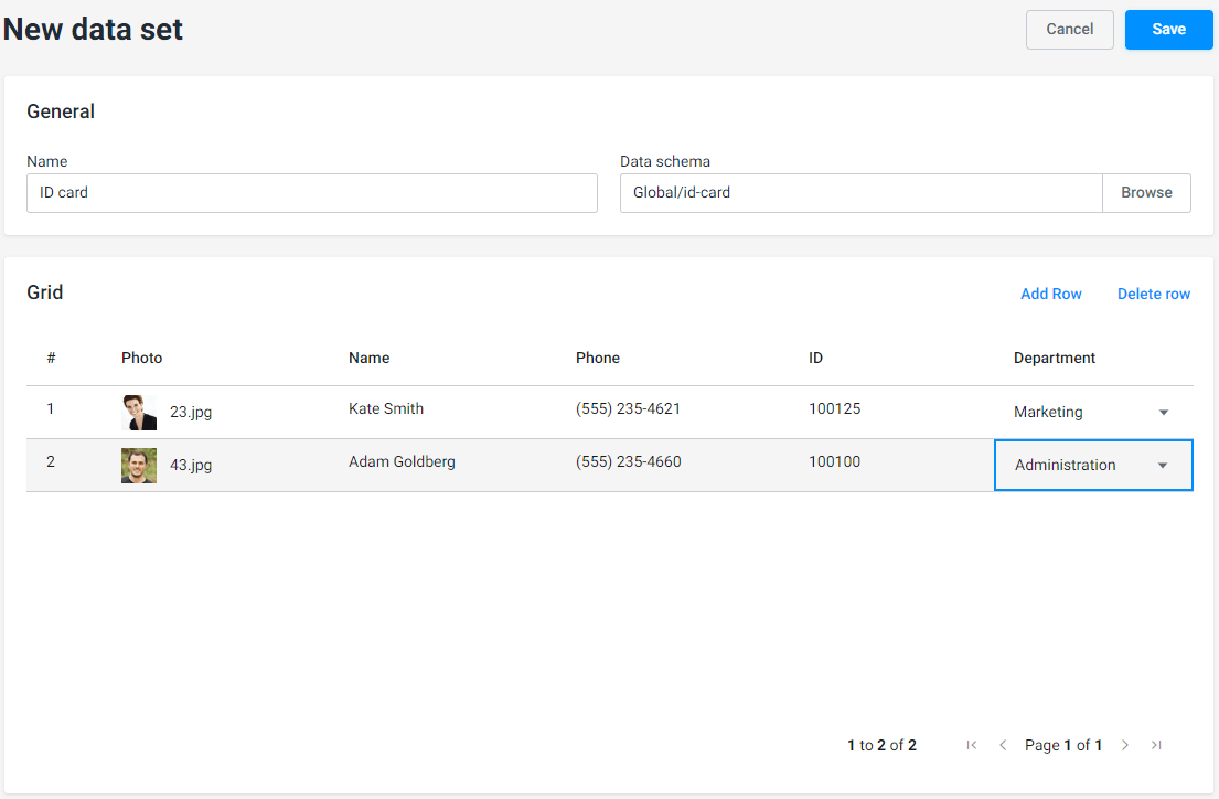The DataSet Editor
