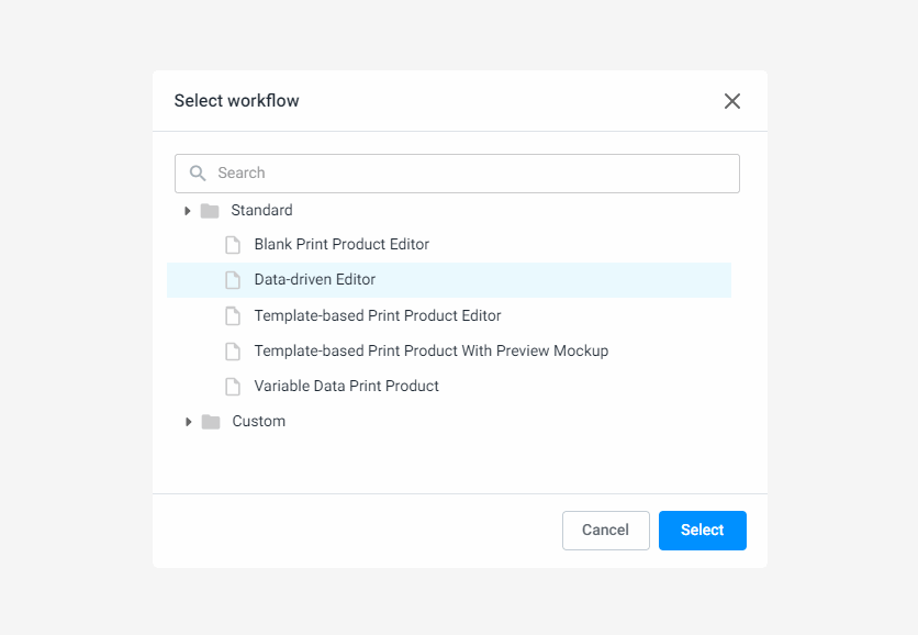 Data-driven Editor workflows.