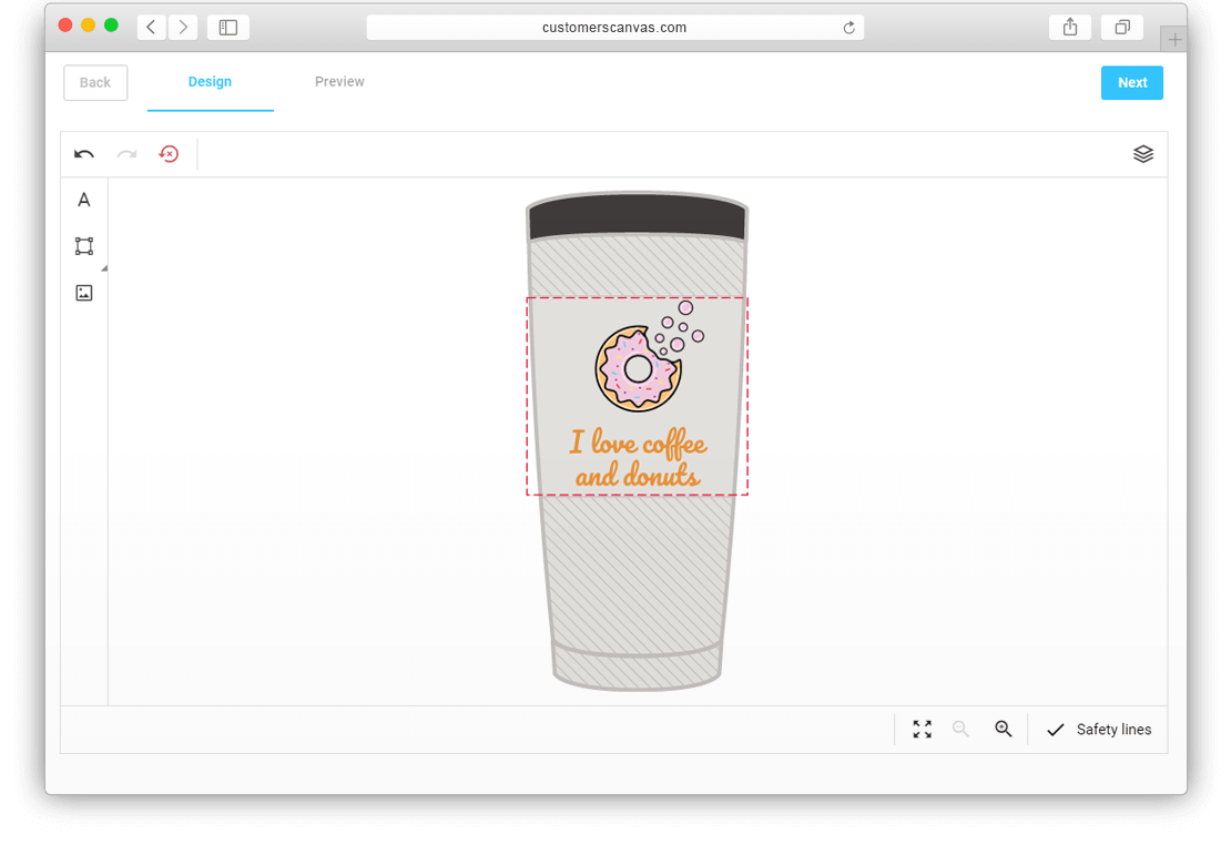 Editor mockup