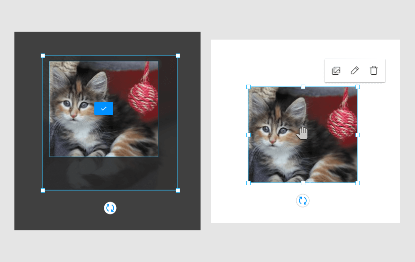 A placeholder in the Design Editor.