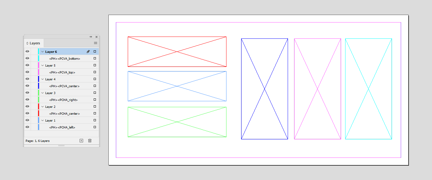 Images alignment in the image placeholder.