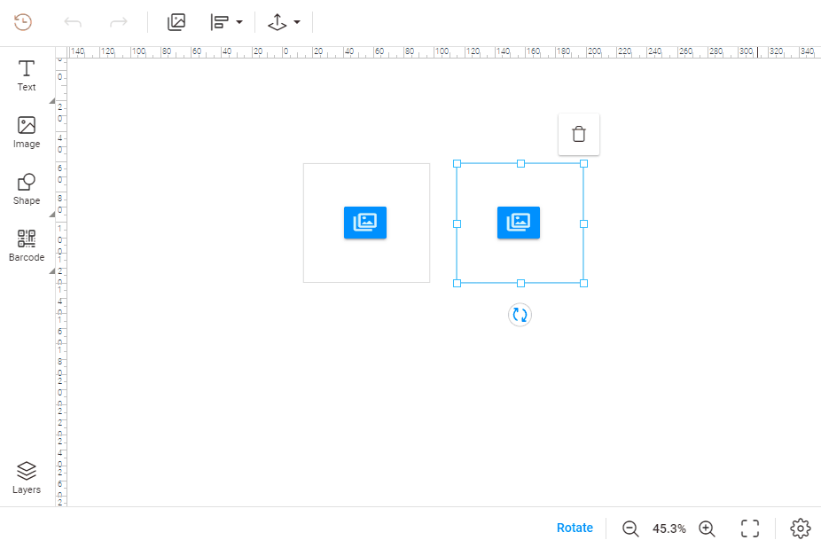 The same image in several placeholders.
