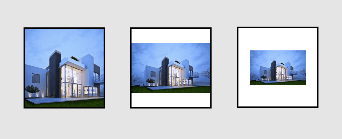 Initial resize settings.
