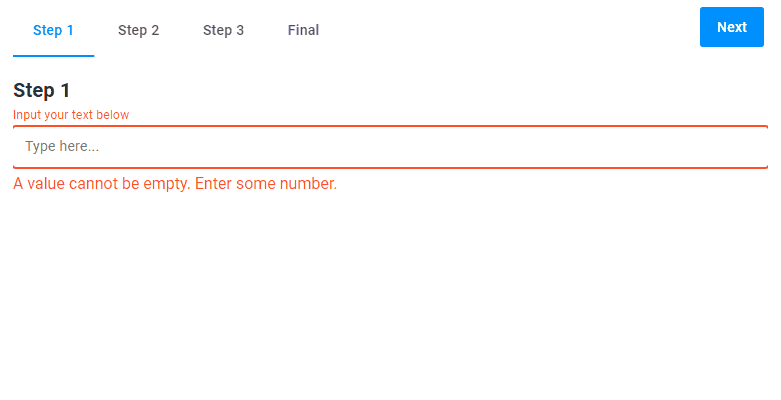 Limitations on the number input