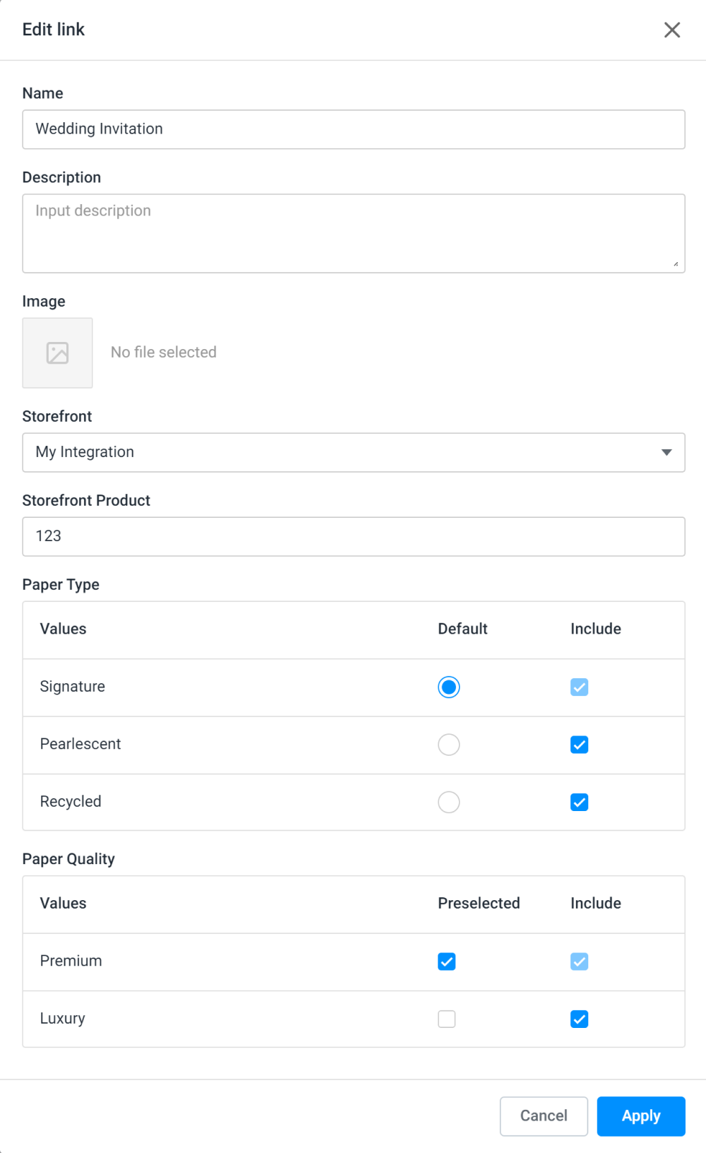 Connecting a PIM product to a custom storefront product.