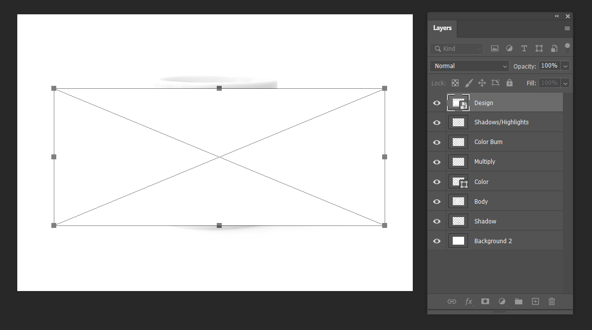 Creating a smart object.