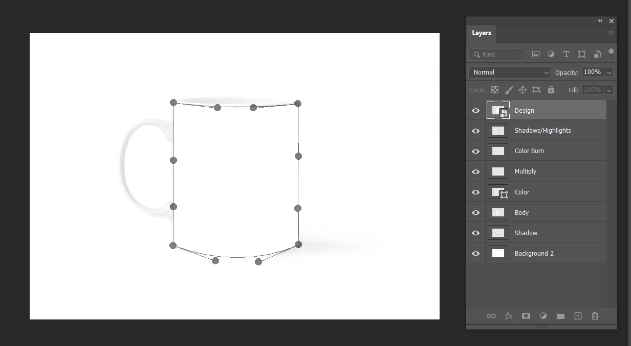 Warp transformations for a smart object.
