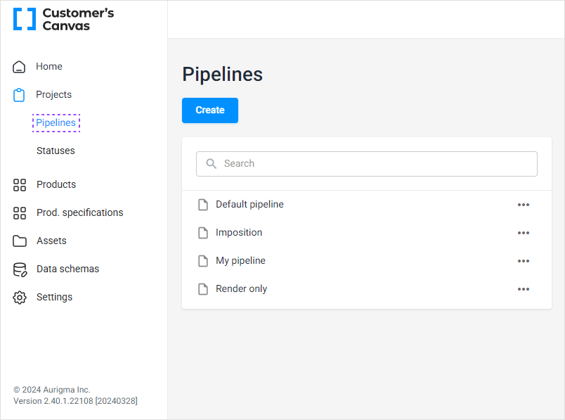 The Pipelines in BackOffice
