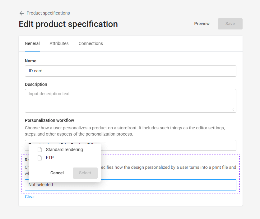 The Pipelines in Product specification