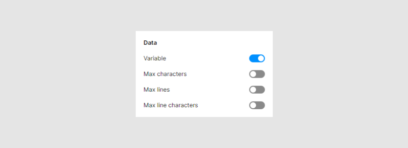 How to create a variable text in Template Editor.