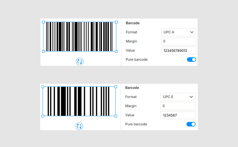 UPC codes