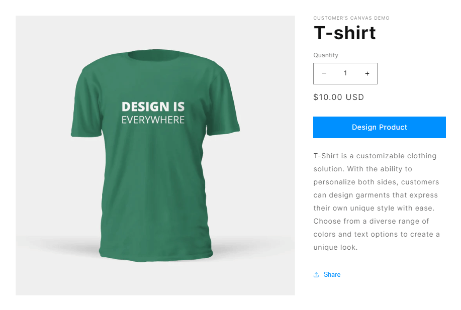 Storefront product.