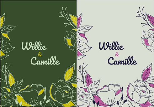 Recoloring PSD templates.