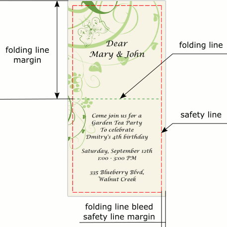A horizontal folding line.