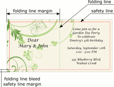 A vertical folding line.