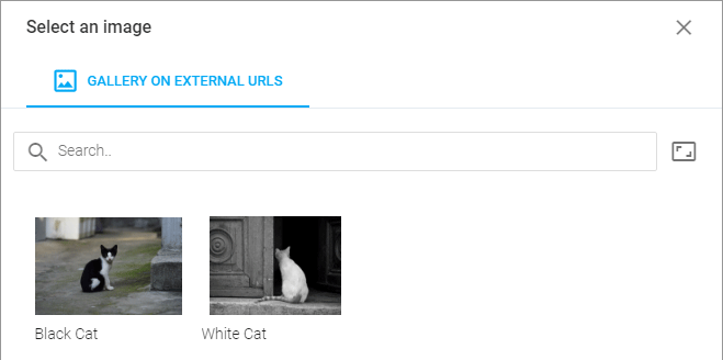 MemorySource with root images in the Asset manager.