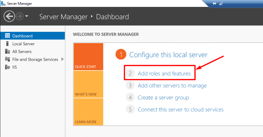 Creating a new web site in IIS.