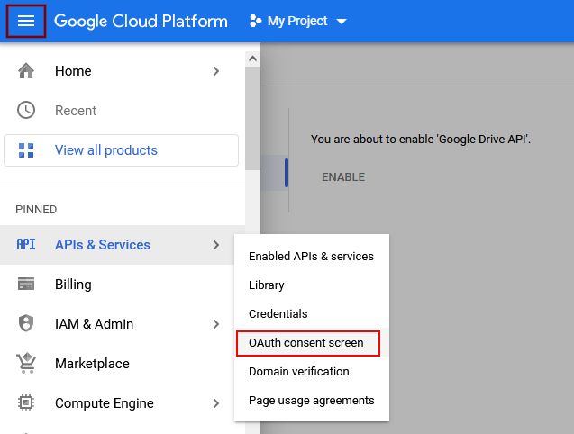 Getting access to API.