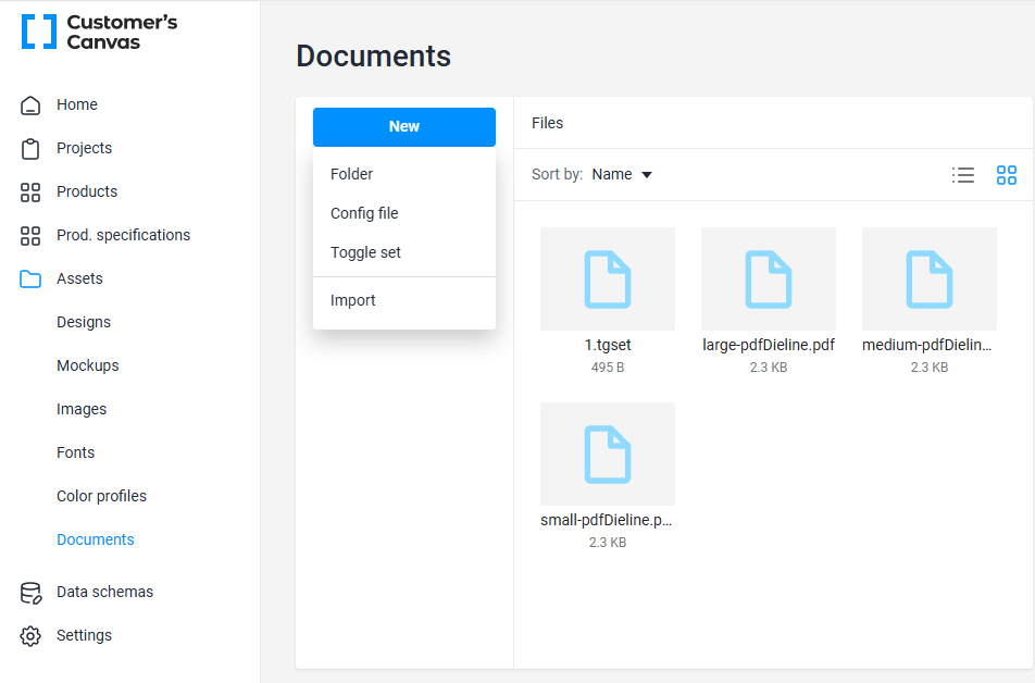 Importing documents