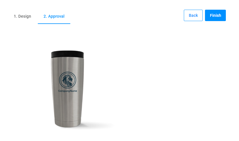 A preview mockup for a tumbler.
