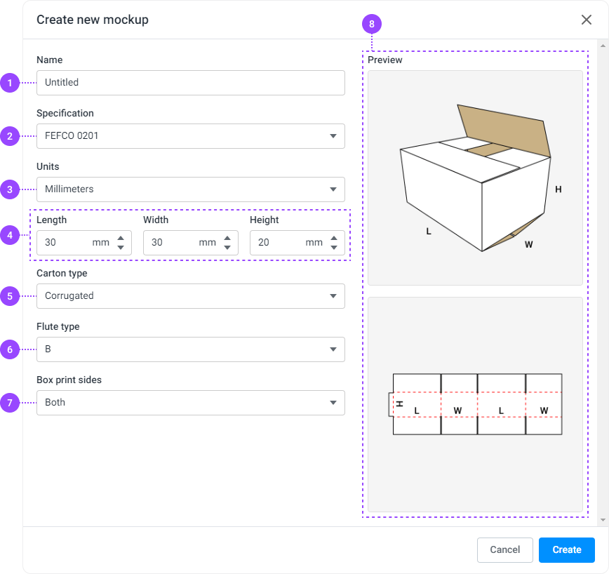 Creating a new design file.