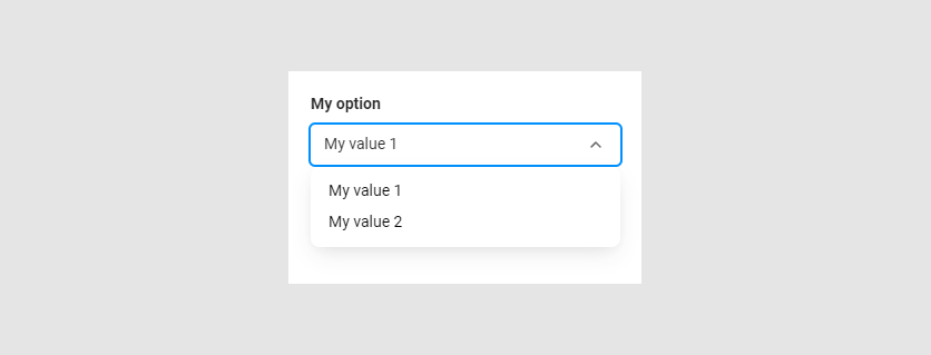 The option with drop-down list.