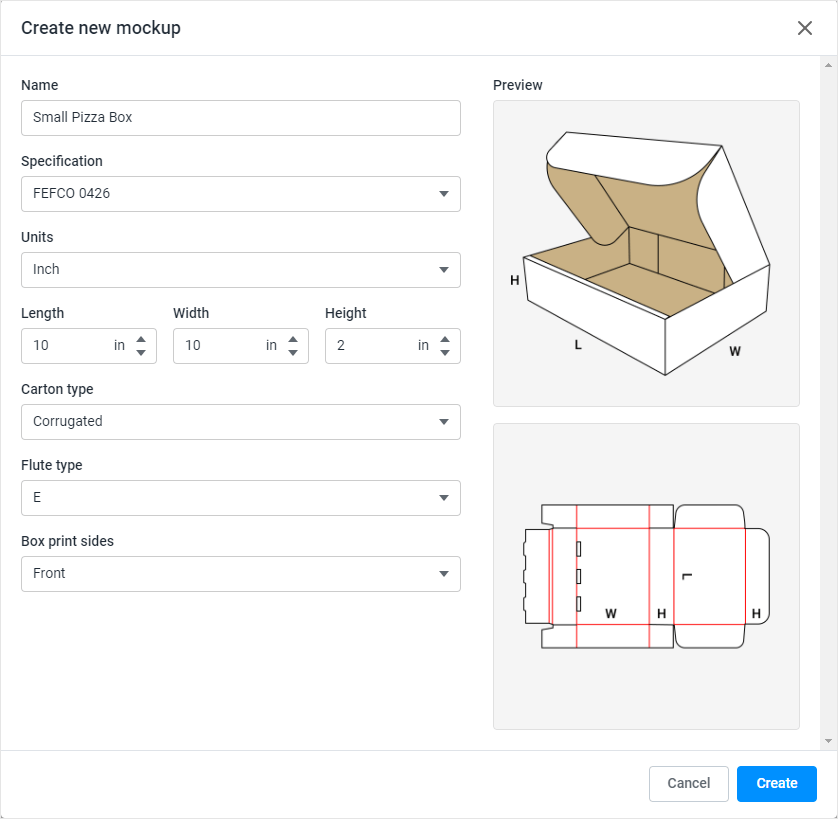 Creating a new m3d mockup.