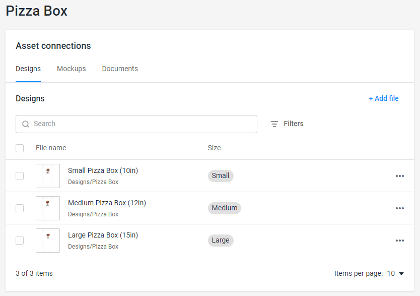 Defining asset connections.