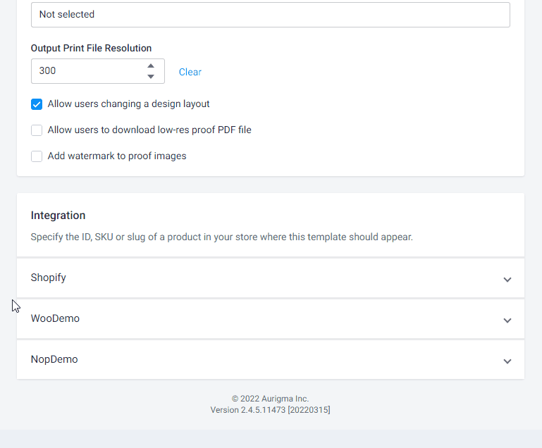 Connecting a product specification with an online store product