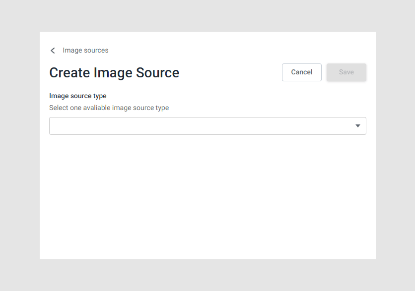 Creating a new image source.