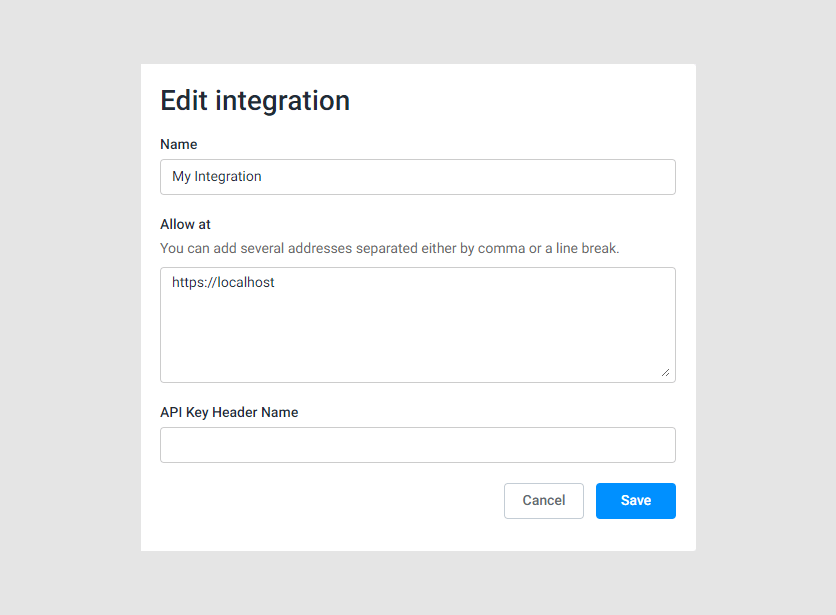 Editing integration.