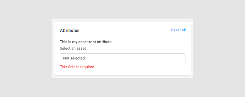 The asset-root attribute validation.
