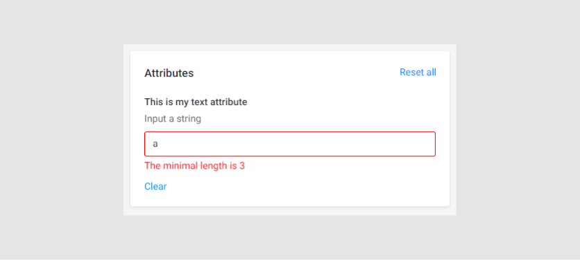 The text attribute maximal length.