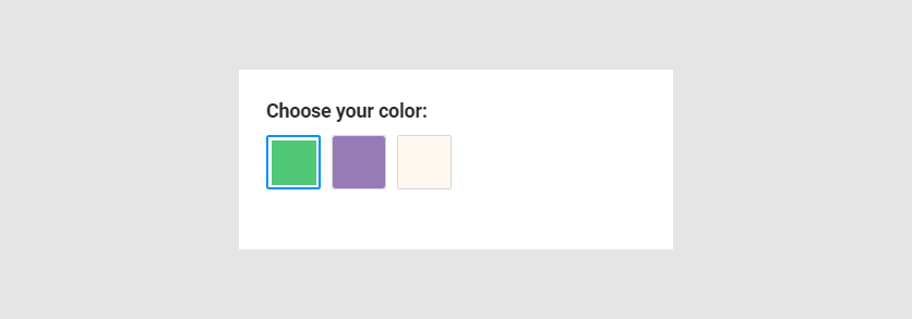 Option values are in a color grid.