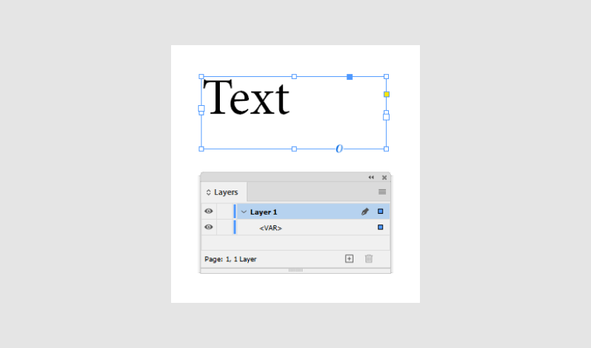 The  marker allows you to create a variable text.