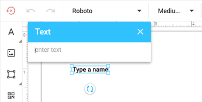 The text placeholder.
