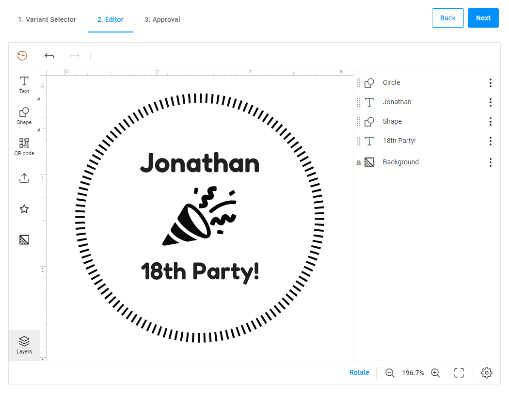 Embossed and debossed mockups Customer's Canvas