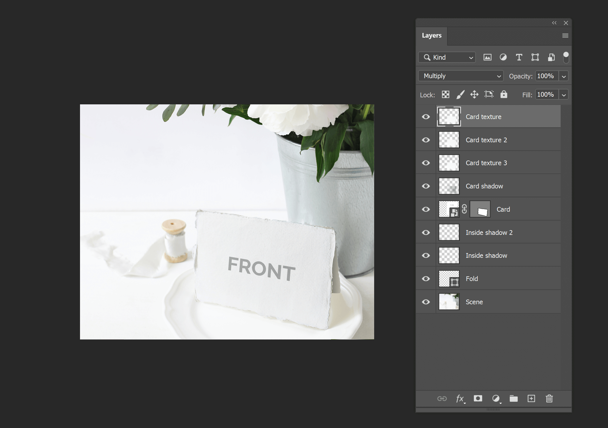 Preview mockup in Photoshop