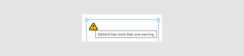 Layer constraint warnings.